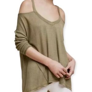 Anthropologie Deletta Cold Shoulder Sweater